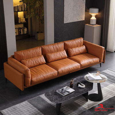 Sofa văng bọc da bò nhập khẩu Ý SFBT160